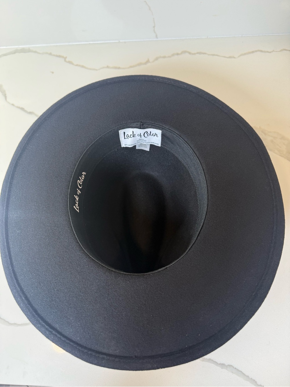 Lack of Color Prism Hat 55 cm black size small boho festival FLAWS NOTED - Picture 11 of 16